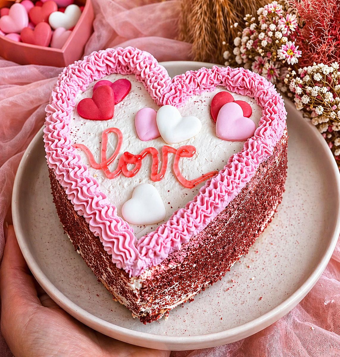 Gâteau Love - L'Aloé Montauroux