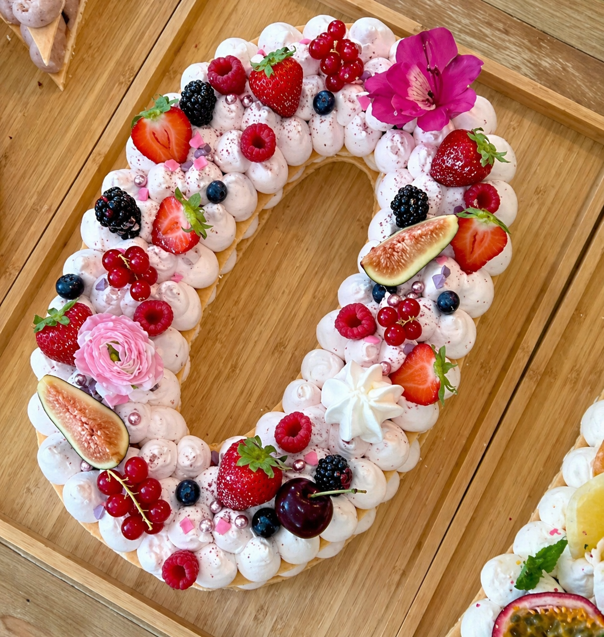 Number Cake 0 - Fruits rouges