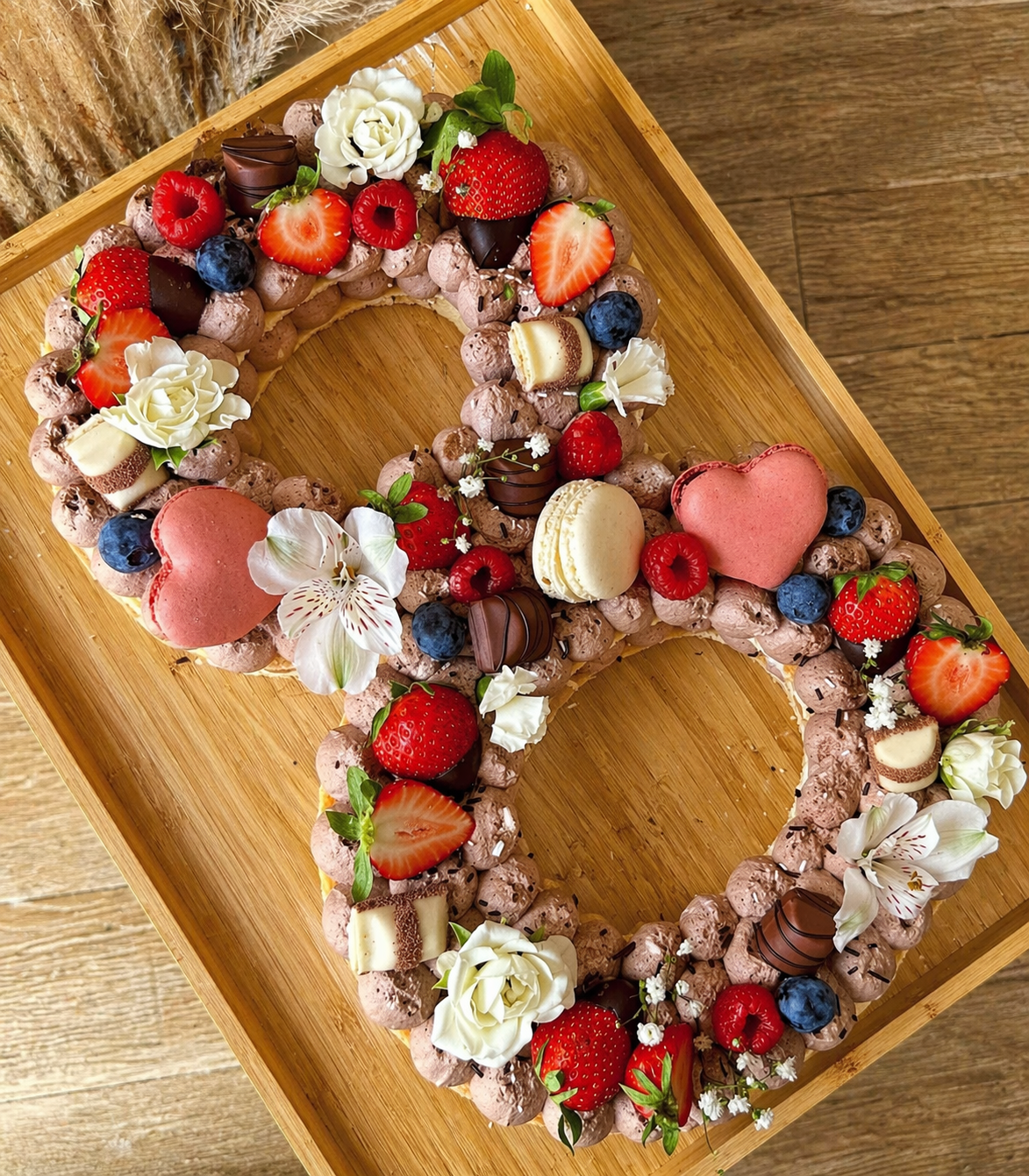 Number Cake 8 - Chocolat & Fraises